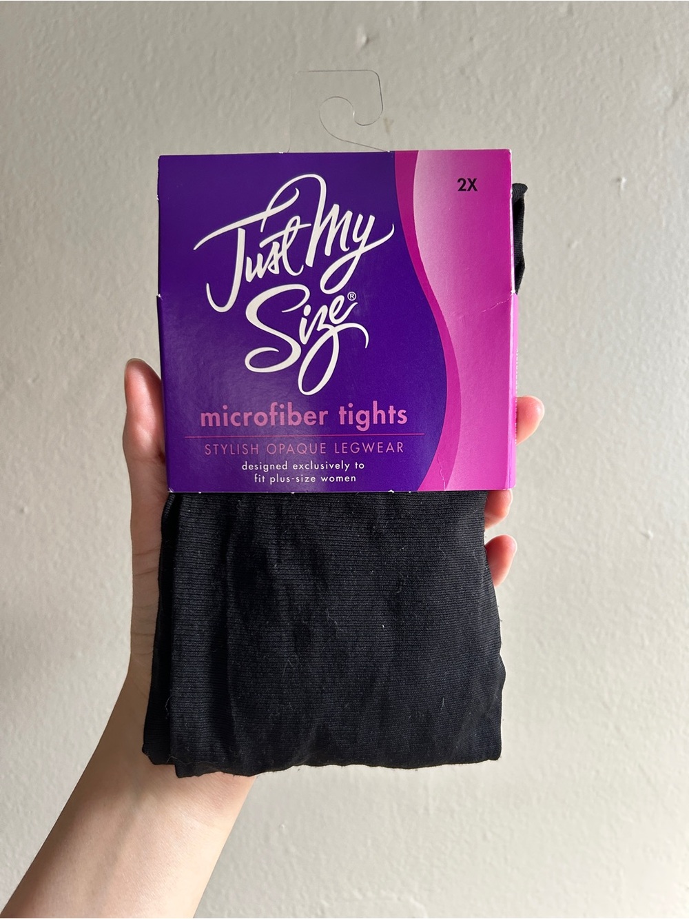 NWT Just My Size 2X Womens opaque tights